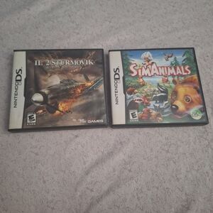 Nintendo DS Game Set - IL-2 Sturmovik & SimAnimals